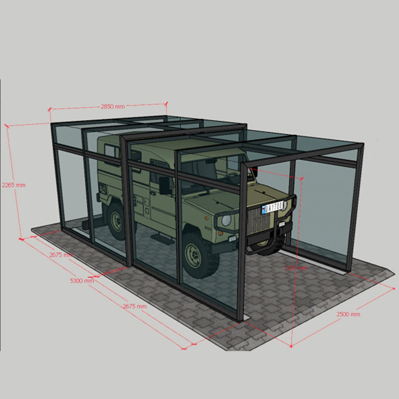 Sunroom Mobile Garage - Collapsible